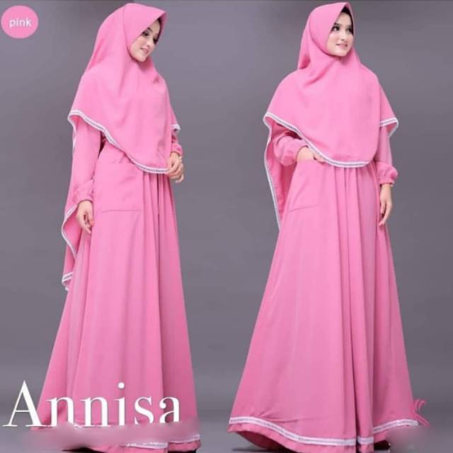 Baju Gamis Syari Annisa Fashion Muslim Wanita V