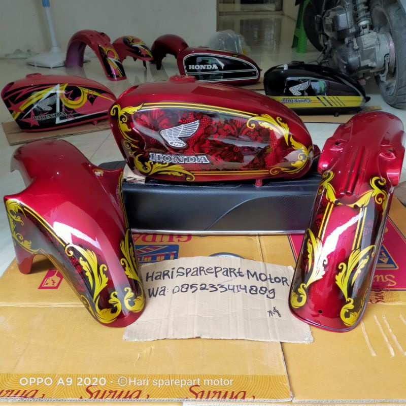 BODY SET TANGKI CB FULL BATIK TANPA JOK