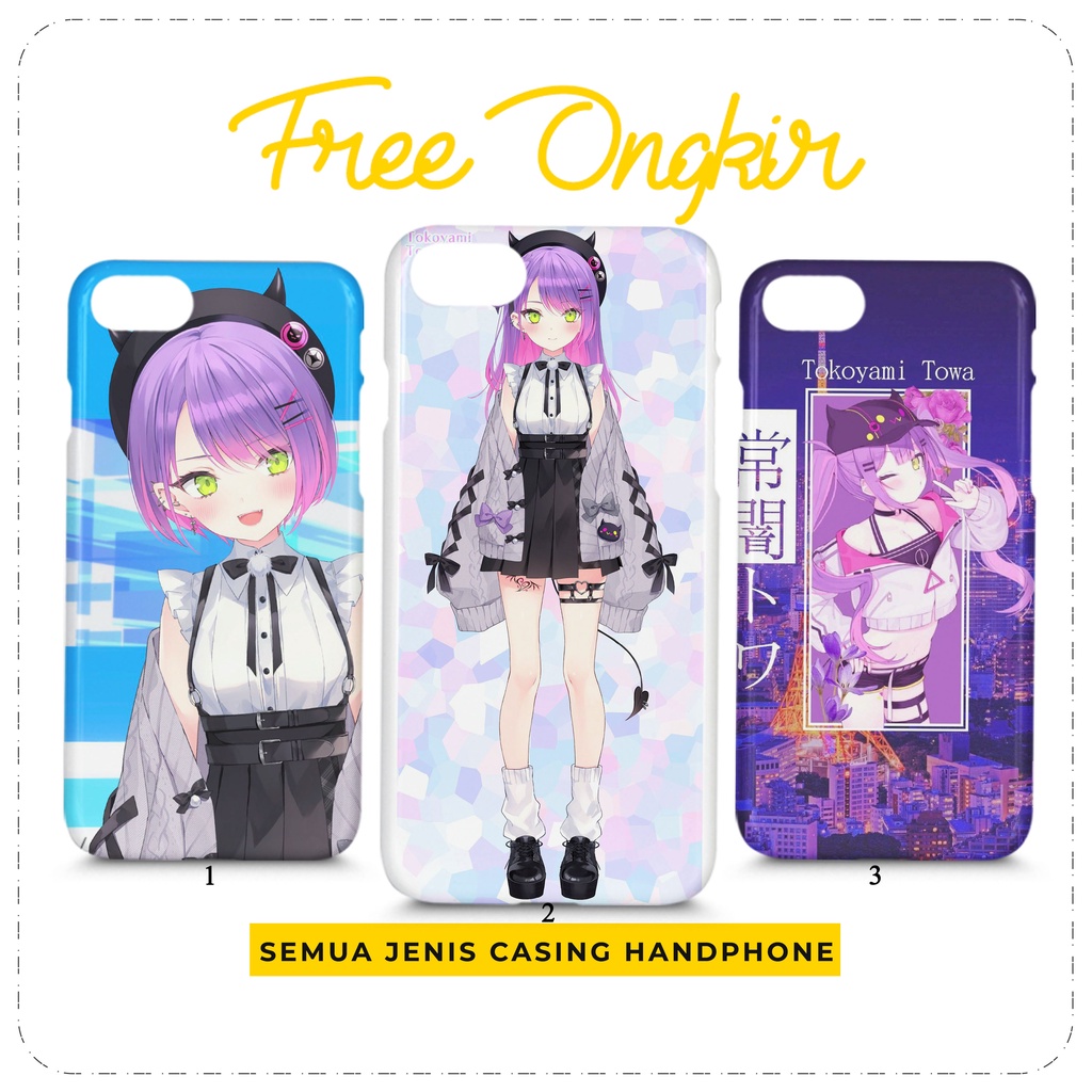 Case Hololive Tokoyami Towa Casing Custom HP All Type