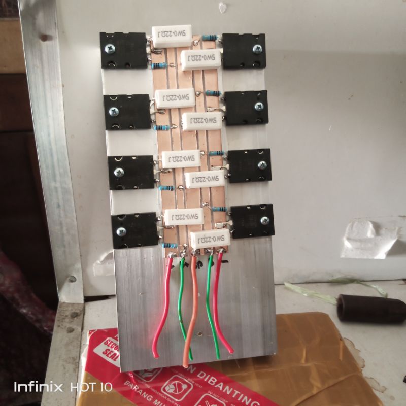 transistor final thosiba 4set plus pendingin