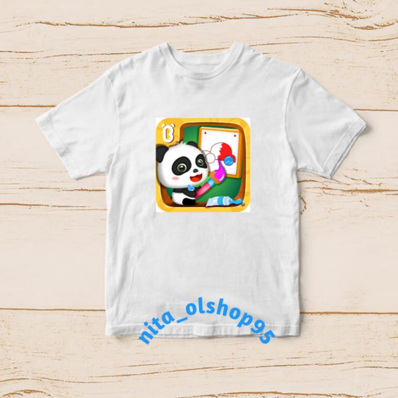 kaos anak babybus mewarnai