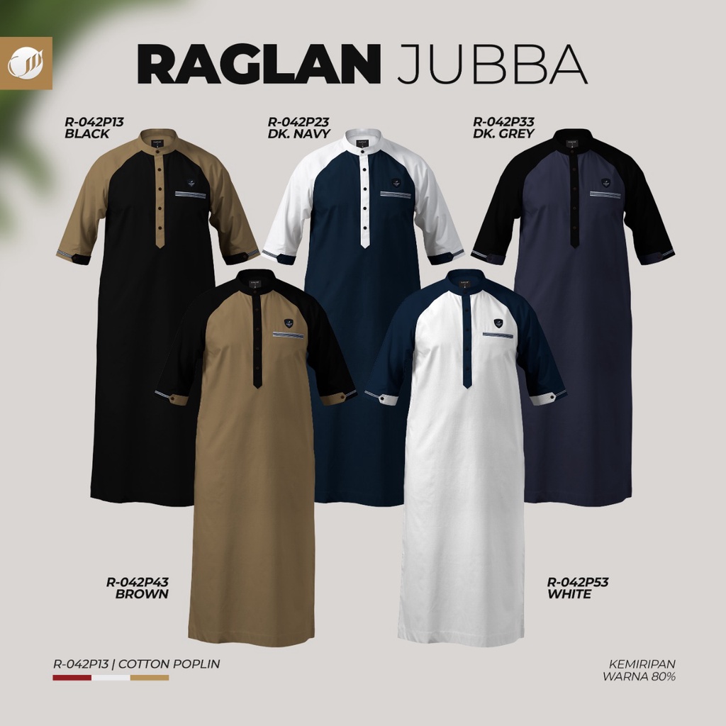 SAMASE Jubba Jubah Raglan R042P Baju Gamis Pakaian Muslim Pria laki Laki Dewasa Lengan 3/4 Jubbah Cowok Terbaru 2022 Samase Clothes Premiun Distributor Bekasi-8