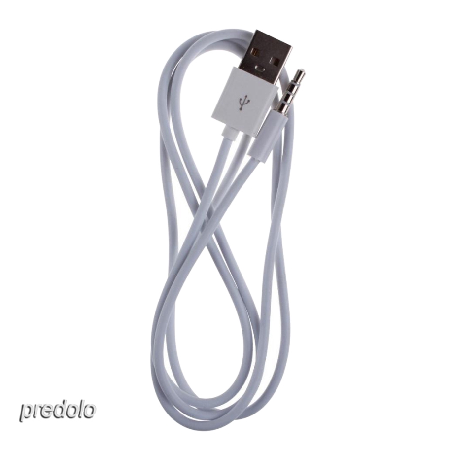 3.5mm AUX Audio Plug Jack to USB 2.0 Male Converter Cable Data Cable