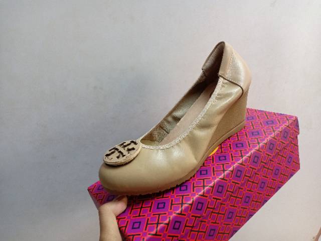 Tory burch wedges 7cm / sepatu wanita tory wedges