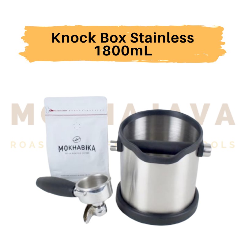 Knock Box/ Ampas wadah kopi / Tempat ampas kopi / Knock Box 1800 ml Tempat ampas kopi Stainless Roun