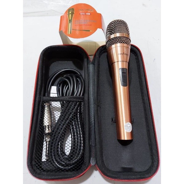 Advance Mic Karaoke 888 Microphone Kabel Suara Mantap