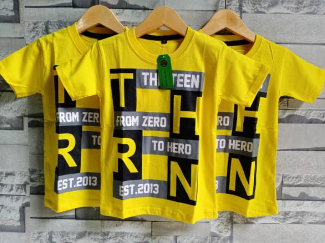 ORIGINAL KAOS THIRTEEN DEADLINE THIRTY THREE KAOS DISTRO ANAK BERKUALITAS MURAH 1-7 TAHUN