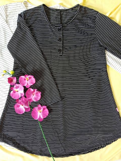 BUSUI KAOS SPANDEK SALUR KANCING BUKA PROMO 053salur