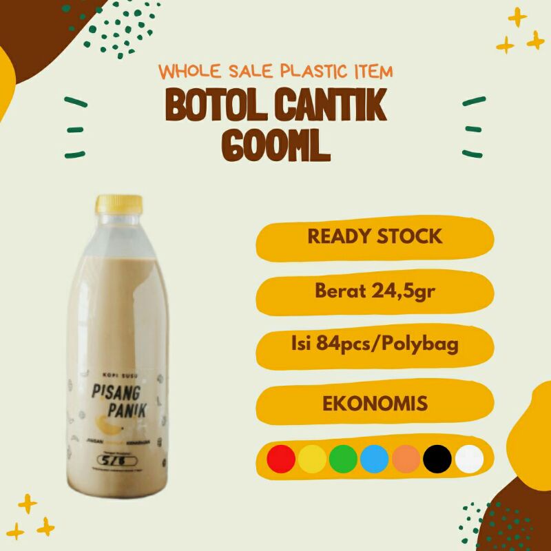 Botol Plastik Cantik 600 ML