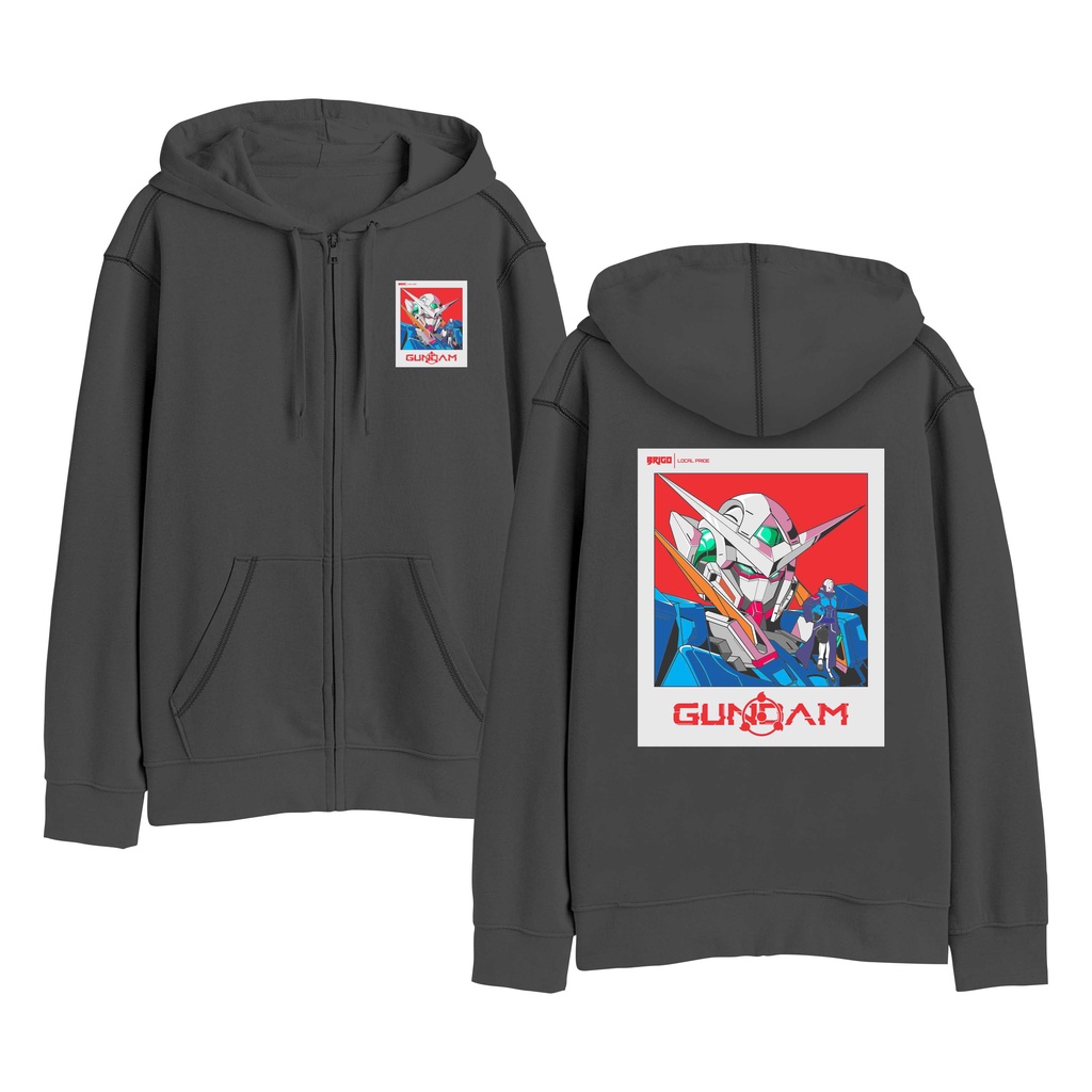 BRIGO Zipper Jumper Hoodie GUNDAM II Sweater Hoodie Resleting BRIGO GUNDAM  Sablon DTF Fleece Cotton II SIZE M-XXL (Pria &amp; Wanita) Free stiker&amp;Gantungan Kunci