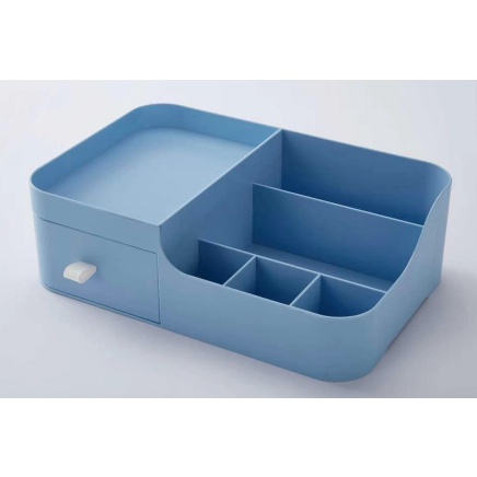 rak make up 6 sekat 1 laci bahan plastik