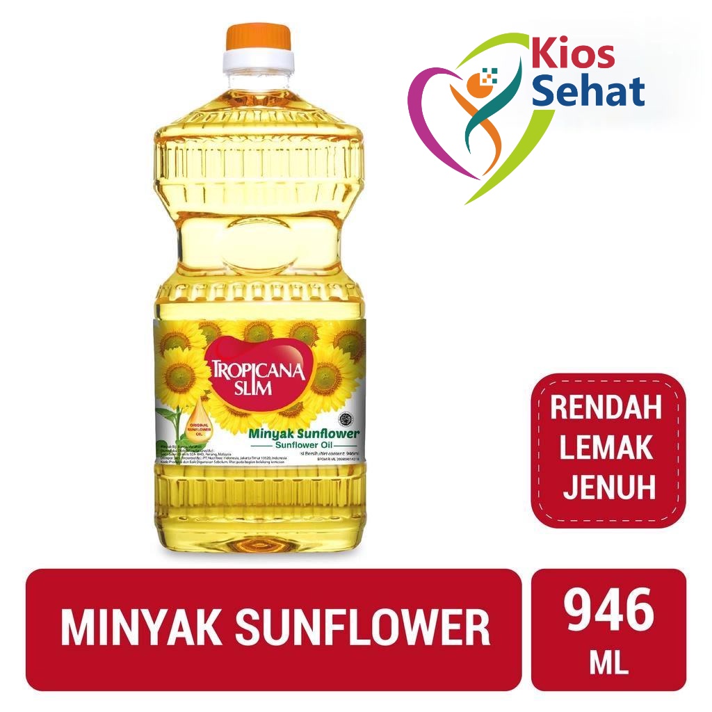 

Tropicana Slim Minyak Sunflower 946ml - Minyak Baik 100% Pure Sunflower Oil