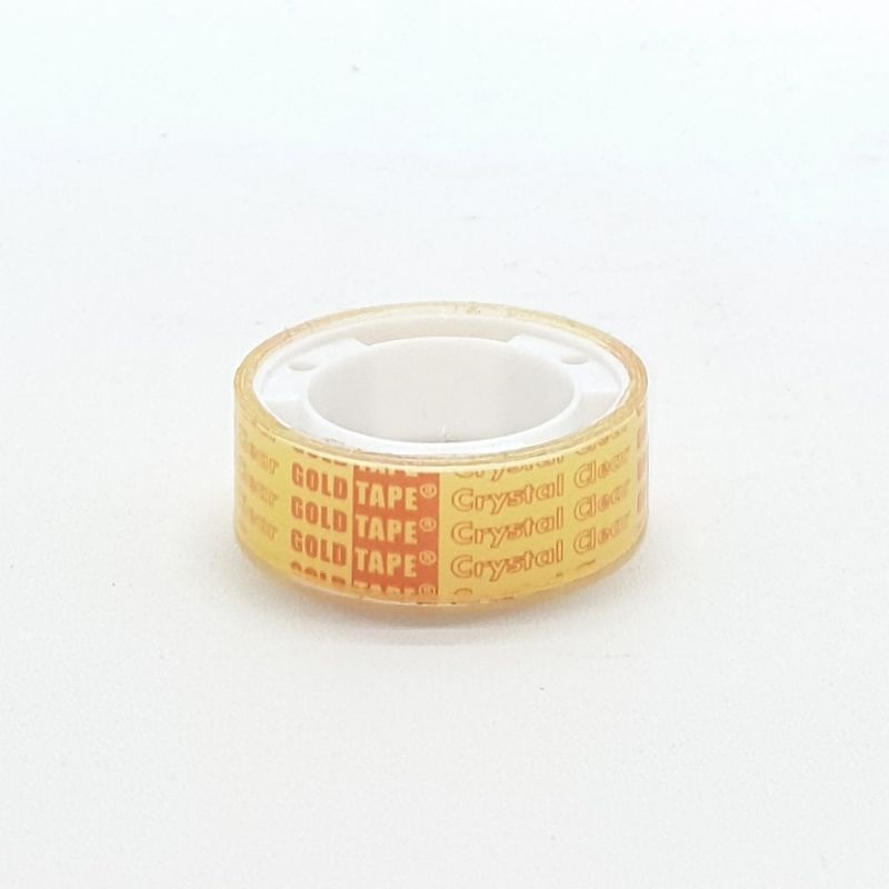 Goldtape Isolasi Kado Stationery 12mm 1/2 inch Bening / Selotip Isolasi / Solasi