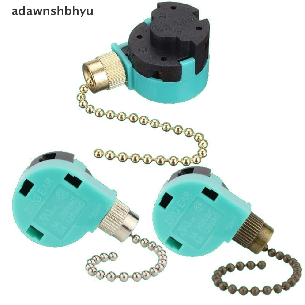 Adawnshbhyu Saklar Kipas Angin Plafon 3speed 4kabel ZE-268S6 Kipas Tarik Rantai Speed Control Switch