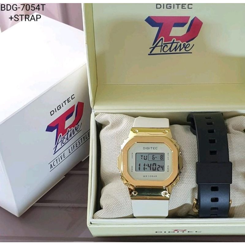 Jam Tangan Pria Wanita DIGITEC DG 7054 / DG-7054 / DG7054 Dual Strap Watch Jam Tangan ORIGINAL