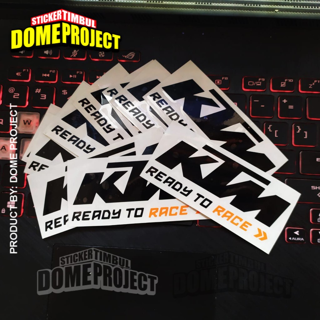 STIKER MOTOR KTM STIKER CUTTING STIKER MOTOR STIKER SATUAN AKSESORIS SEPEDA MOTOR