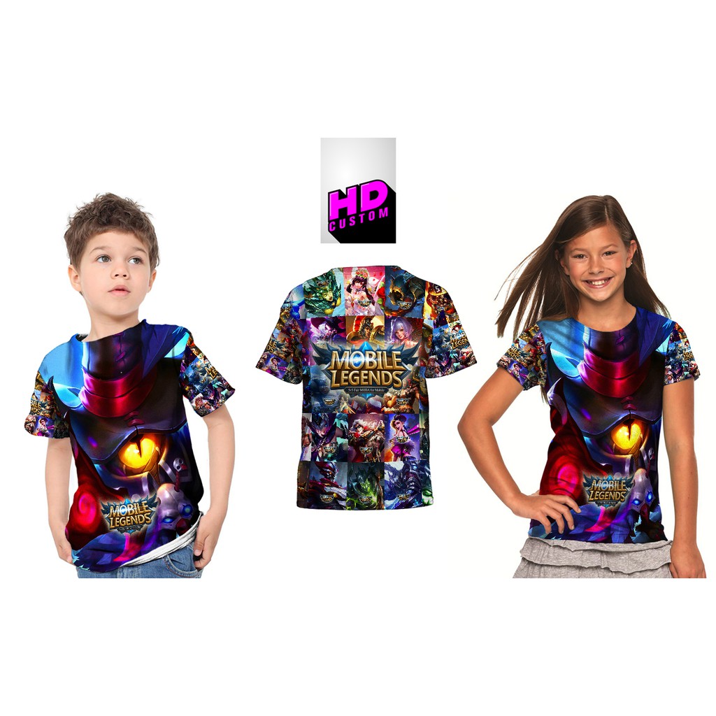Kaos Baju Anak Fullprint Custom New CYCLOPS MOBILE LEGENDS