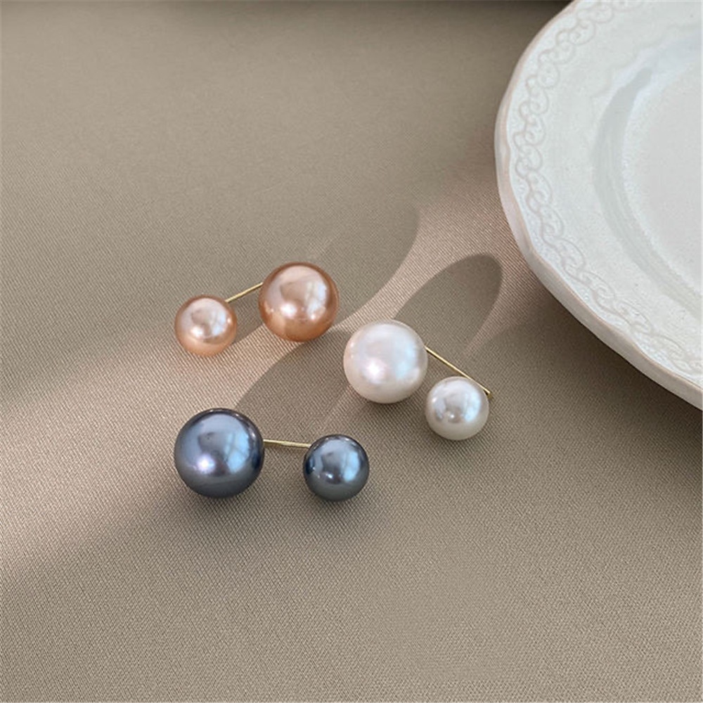 Korea Style Pearl Pin Tetap Gesper Pearl Word Insert Perhiasan Aksesoris Wanita A Hello Girl Jewelry