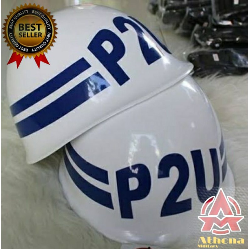 Helm P2U | Helm PDL putih | Helm  putih