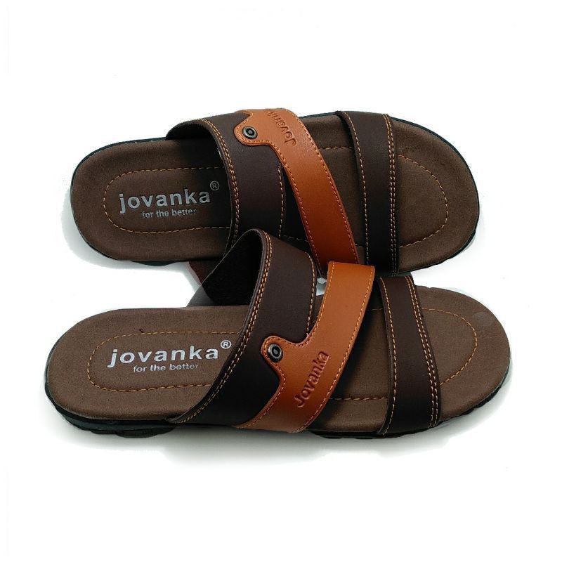 SANDAL KULIT PRIA/SENDAL PRIA MODEL TERBARU JVK 05