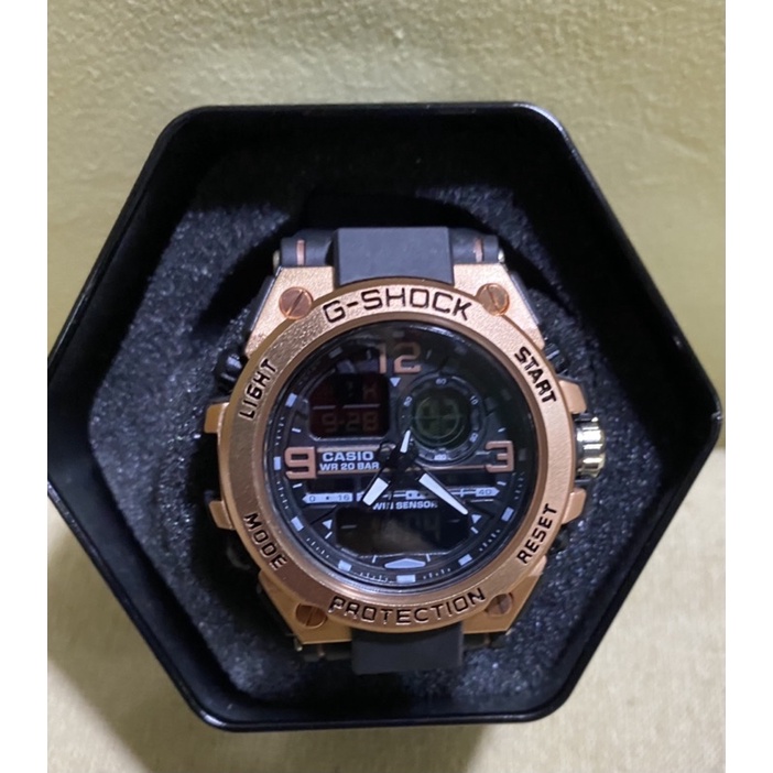 Jam Tangan Pria G-Shock GST - 8600 Black Gold ORIGINAL