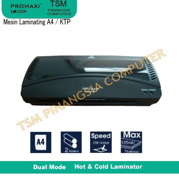 

[BISA COD] Promaxi LM220 Mesin laminating - Laminator - Laminasi Ukuran A4 / Ktp