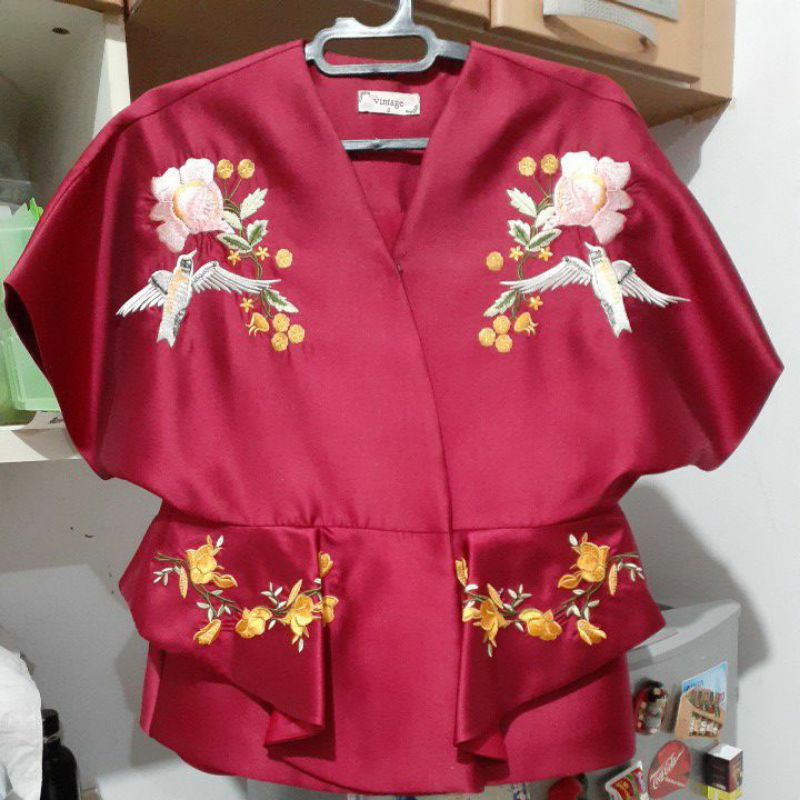 preloved kimono top motif