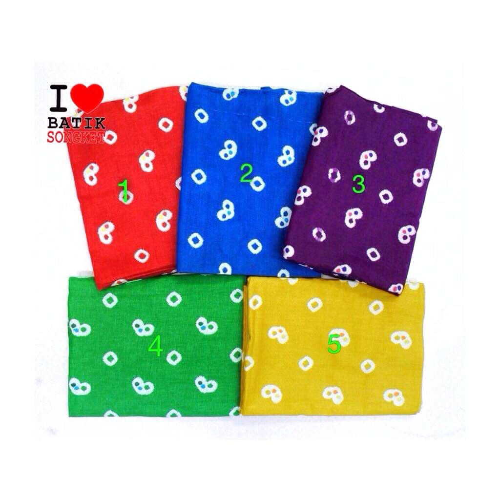 katun jumputan bahan kain batik cap pekalongan atasan brukat kebaya