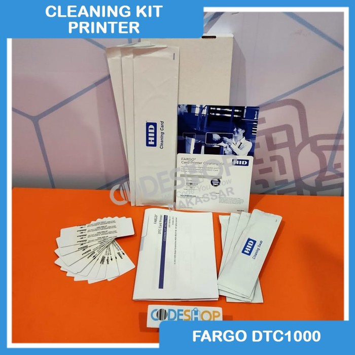 CLEANING KIT PRINTER FARGO DTC1000 - CLEANING KIT FARGO DTC 1250E