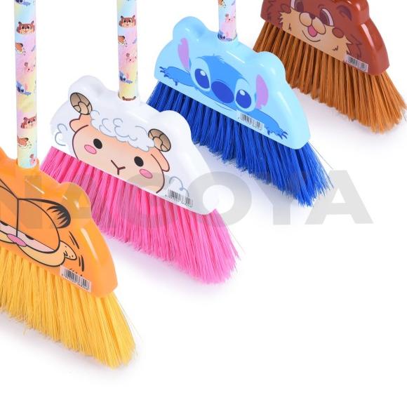♧ Sapu Lantai,Sapu Plastik,Sapu Lucu, Warna, Sapu Nilon Karakter Nagoya - PINK SHEEP ➽