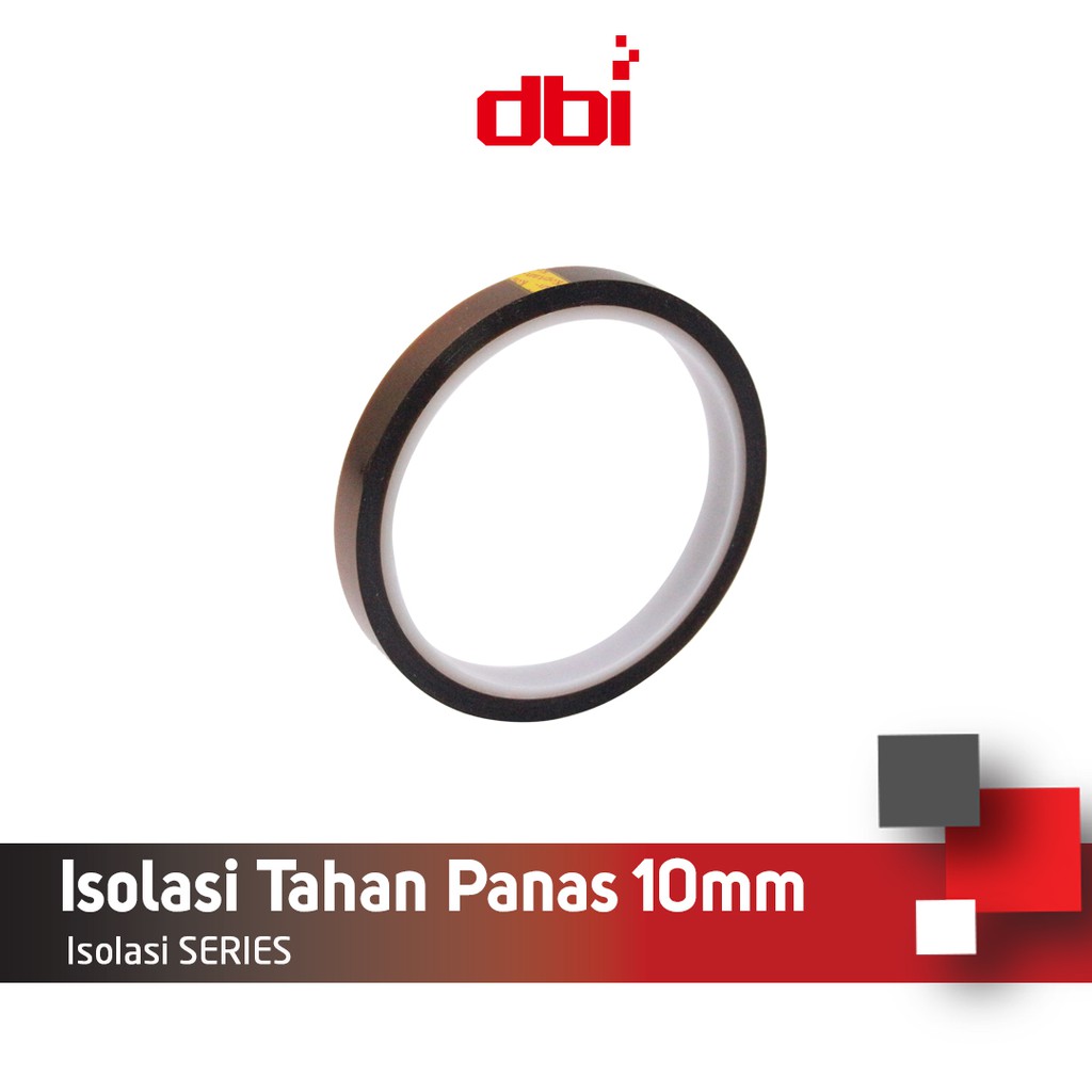 Isolasi Tahan Panas Kapton Tape 10mm