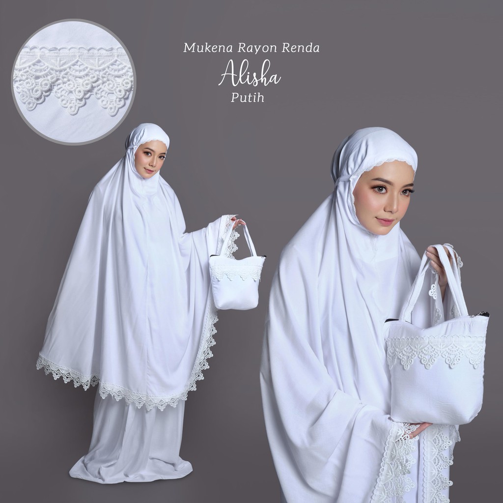 MUKENA BALI TASIK - MUKENA DEWASA POLOS ALISHA