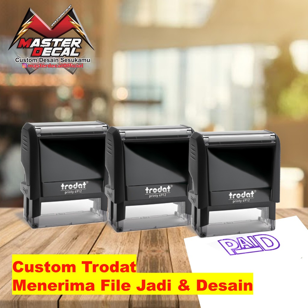 

Stempel Trodat Custom Sesukamu sesuai ukuran