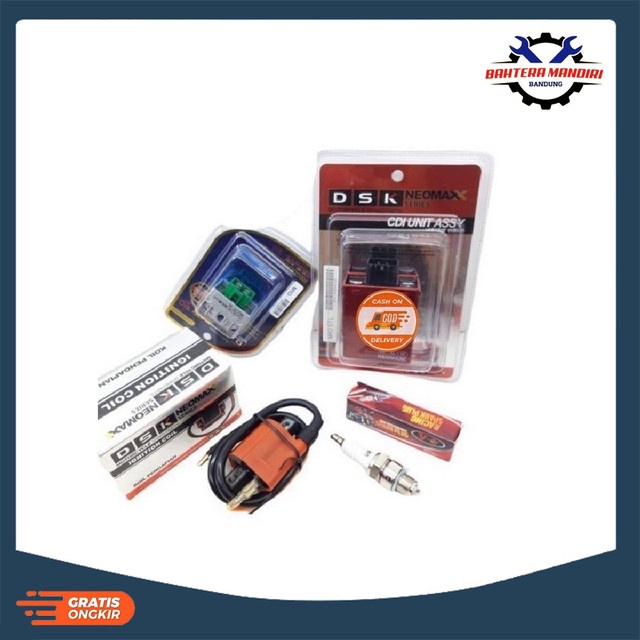 PAKET UPGRADE CDI KOIL KIPROK BUSI RACING JUPITER Z VEGA R NEW MIO SPORTY JUPITER Z BURHAN 5TP BAYAR