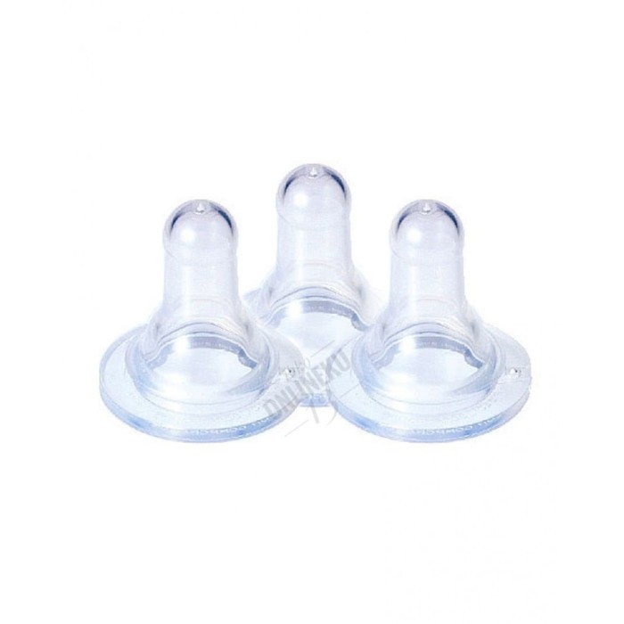 SILICONE NIPPLE TRIPLE PACK M PIGEON 3'S / DOT SILICONE NIPPLE PIGEON