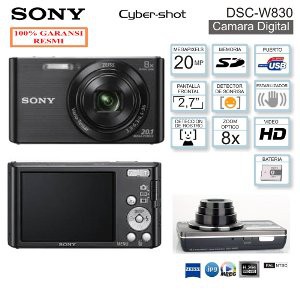Unik SONY Cyber shot DSC W830 20 1MP 8x Zoom Garansi Resmi Sony Indonesia Limited