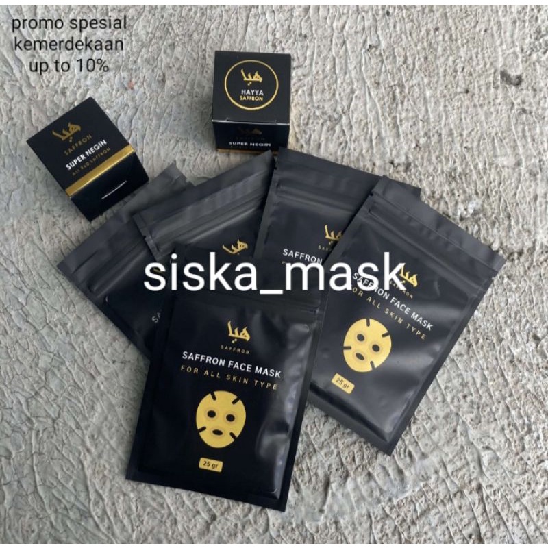 HAYYA 25GR MASKER SAFFRON ORGANIK / MASKER WAJAH BUBUK
