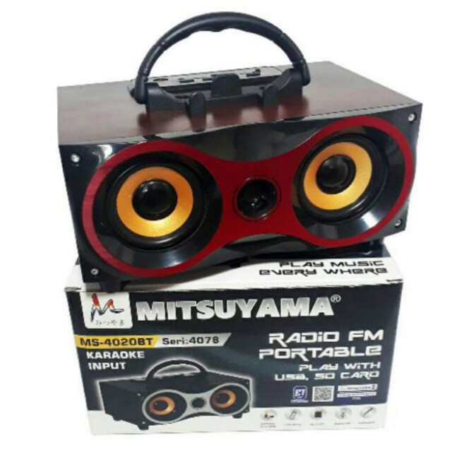 Mitsuyama Speaker Portabel Bluetooth MS-4078 BT / FM Radio / USB Super Bass