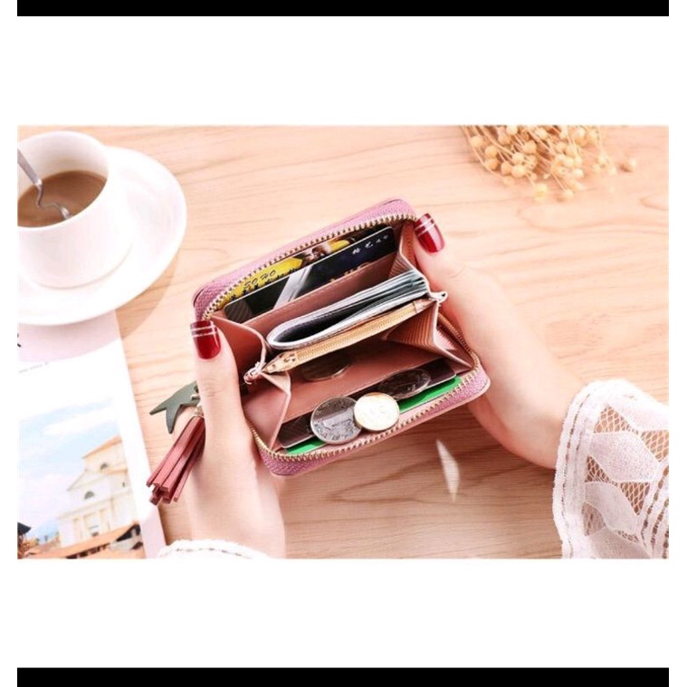 DOMPET WANITA - DOMPET KECIL WANITA BINTANG RESLETING KOREAN FASHION - DOMPET MINI TERBARU