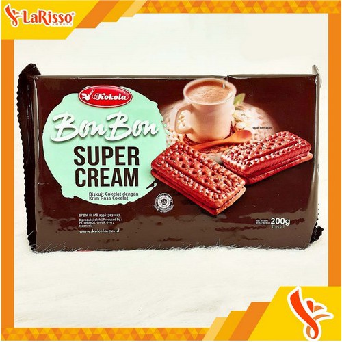 Jual KOKOLA SUPER CREAM BISKUIT COKLAT BON BON 210GR | Shopee Indonesia