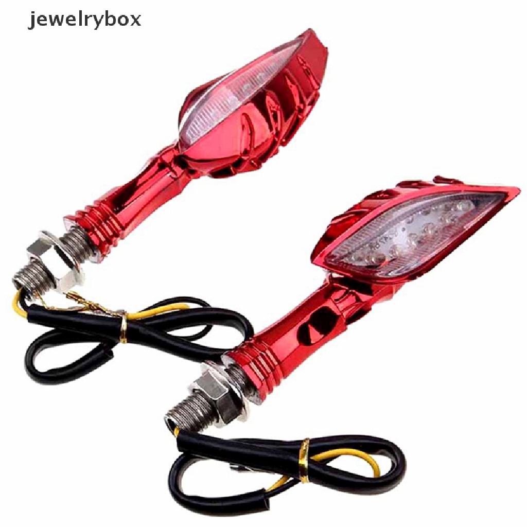 (Box) Lampu Indikator Sinyal Belok Sepeda Motor 12 Led Warna Amber