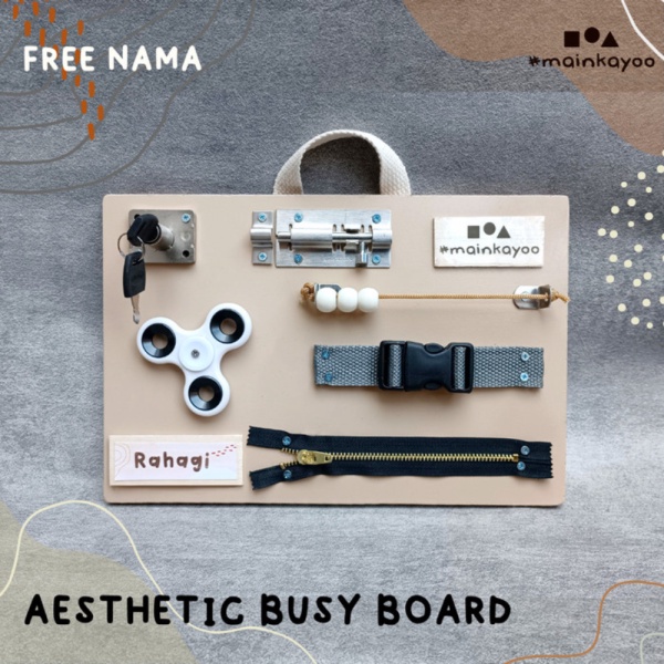 

AESTHETIC BUSY BOARD 20x30 E #mainkayoo - choco Berkualitas