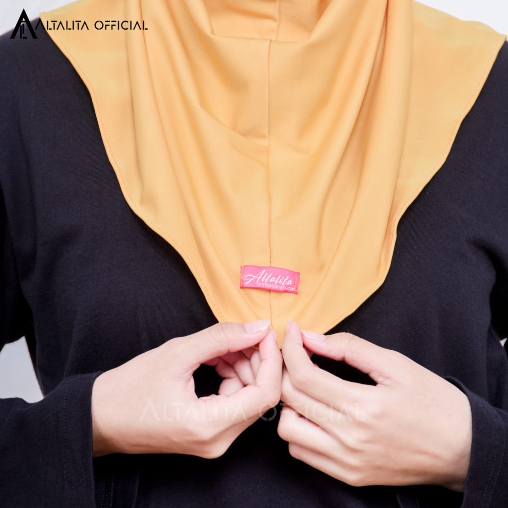 Altalita - Kerudung Sport Instant pet Bahan Jersey Spandek Polos Premium Cocok Untuk Sekolah Olahraga dan Sehari-Hari