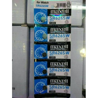 Baterai-Baterry-Baterai Maxell 377 SR626SW 1,55V Original