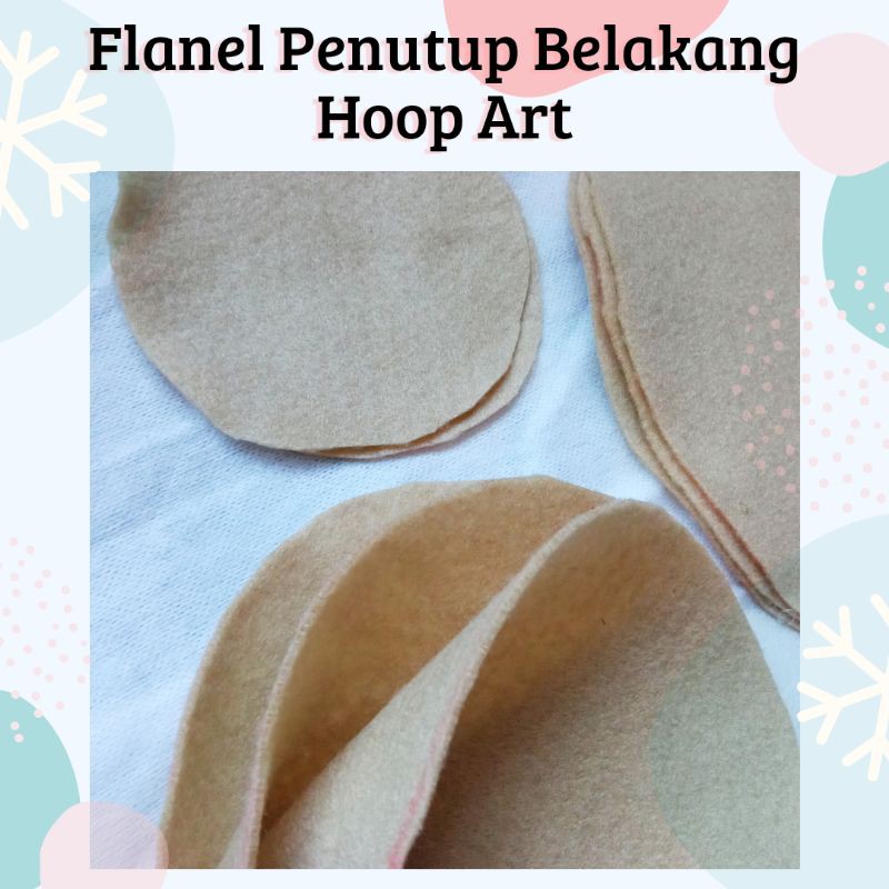 Flanel Penutup Belakang Hoop Art