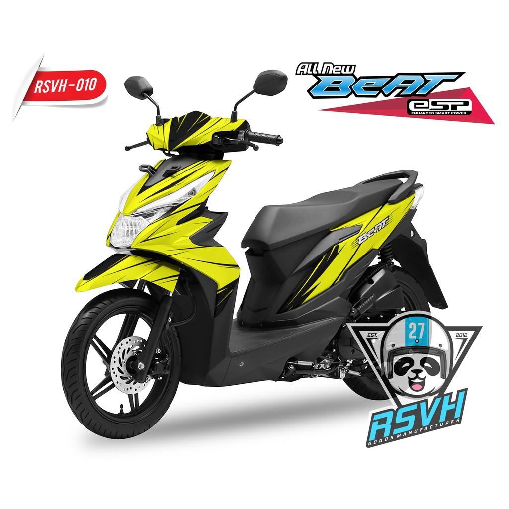 Jual Decal Motor Honda Beat ESP X Beat Street Yellow 010 Indonesia Shopee Indonesia