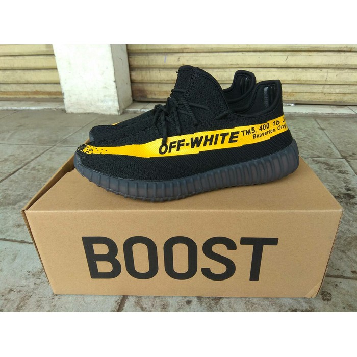yeezy off white black yellow