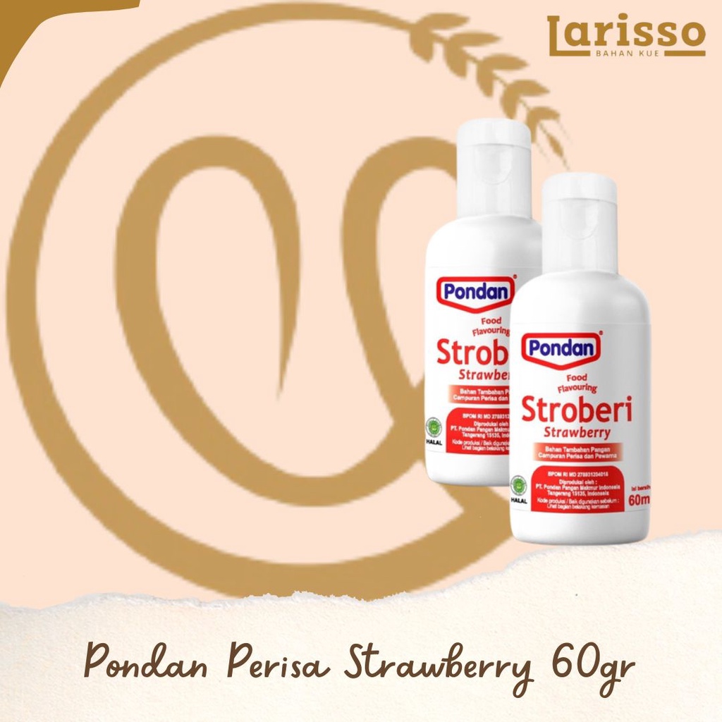 

PONDAN PERISA & PEWARNA MAKANAN STRAWBERRY 60GR