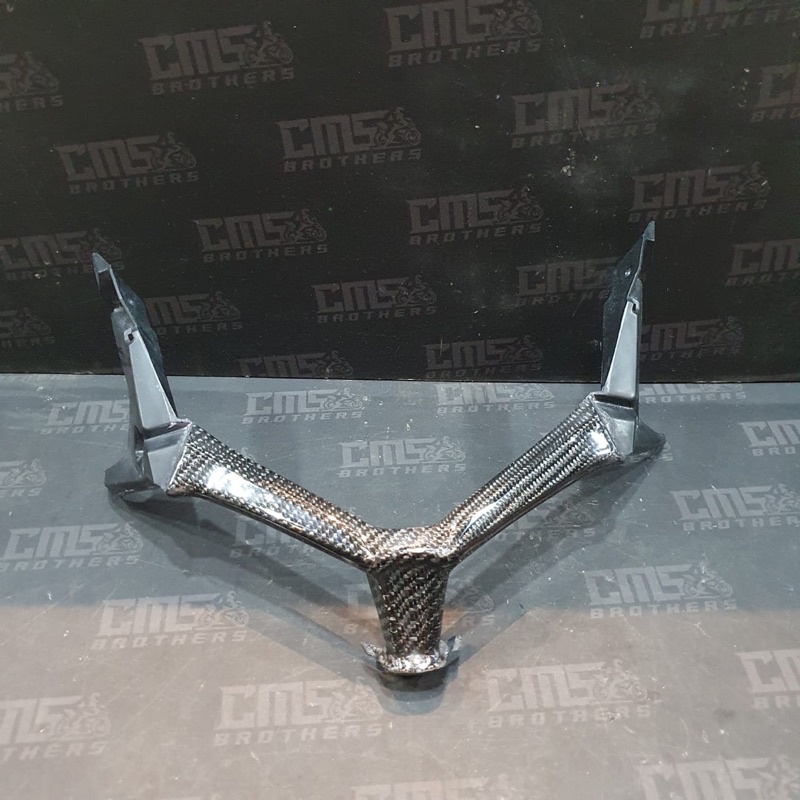 Garnis Front Lampu Depan Part Original Honda All New Vario 150 125 Carbon Kevlar