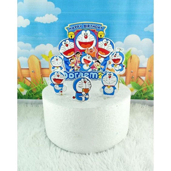 

cake topper/topper kue STYROFOAM/hiasan kue STYROFOAM DORAEMON